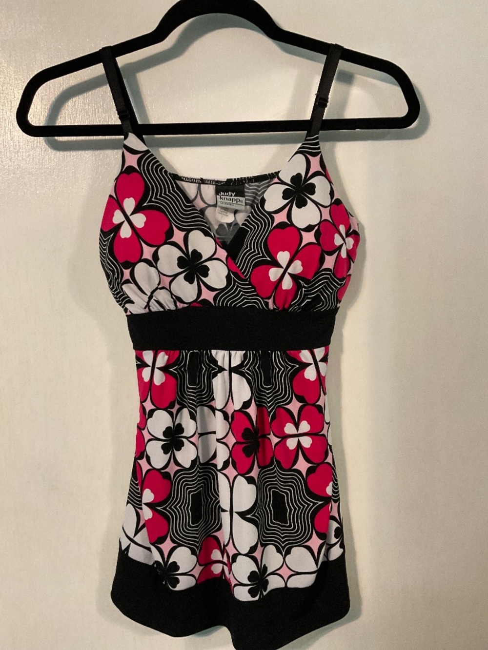 Spaghetti strap blouse with built in bra